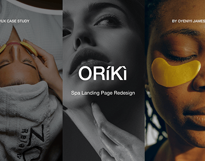 Oriki Spa Landing Page (Redesign)