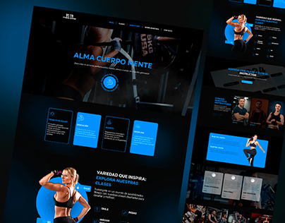 landing page - fitness
