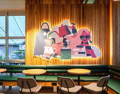 Where we connect - Starbucks in-store AR murals