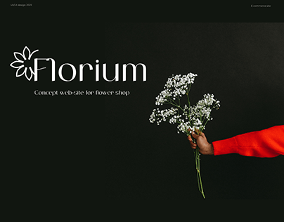 Website concept for a flower shop