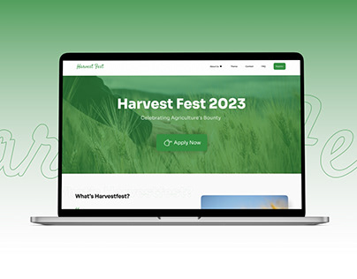Harvestfest | Agricultural event website Design