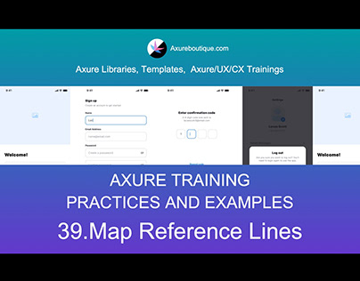 Axure Tutorial-Examples: 39.Map Reference Lines