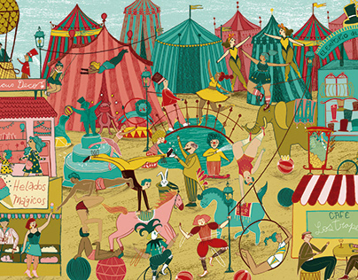 Circus city (puzzle illustration)