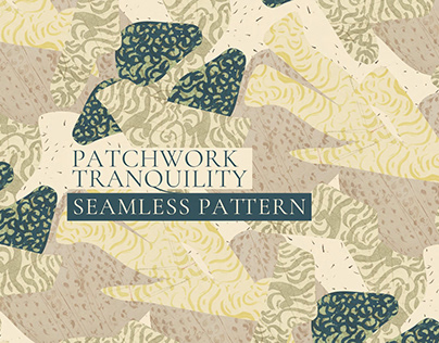 Patchwork Tranquility - Seamless Pattern