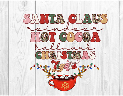 Santa Claus reindeer Hot Cocoa hallmark