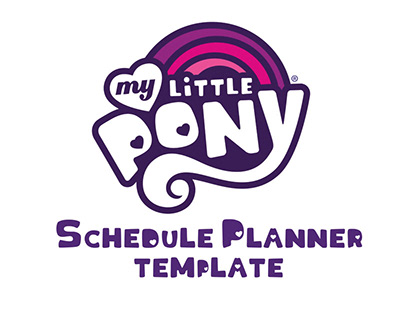 My Little Pony Schedule Planners