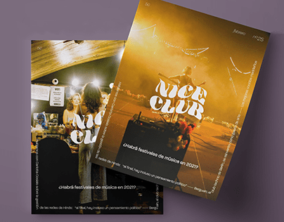 Nice Club Magazine - diseño editorial