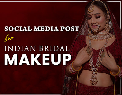 Social media post for Indian Bridal Makeup