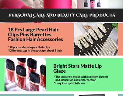 Personal Care and Beauty Products are available!