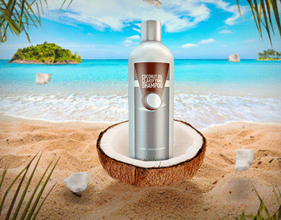 Social media design for coconut shampoo