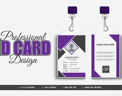 I will design id cards lanyards and identity cards
