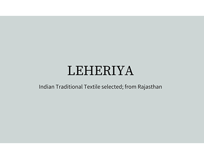 Modernization of Leheriya