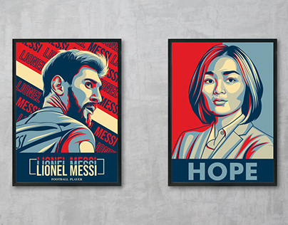 Obama Hope Poster Campaign Design