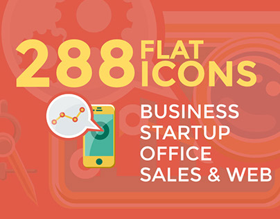 Business and Startup flat icons set