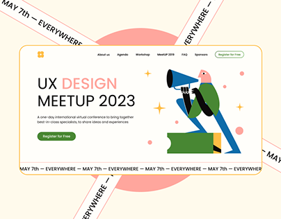 UX Design MeetUP 2023 | Landing Page