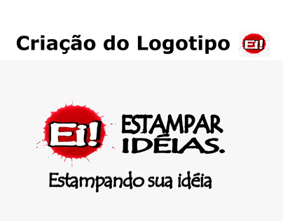 Criação do Logotipo Empresa Ei Estampar Idéias