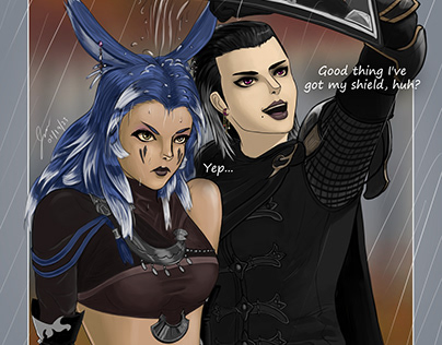 Commission - Siouxsie & Sonjah (FFXIV)