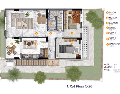 1st. Floor Plan, Apartment