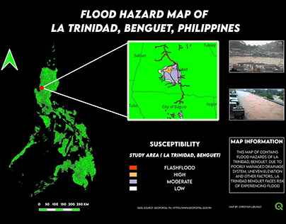 Flood Hazard Map of La Trinidad, Benguet