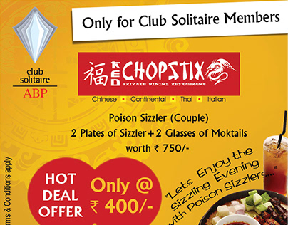 Newspaper Ad Layout for ABP Club Solitaire