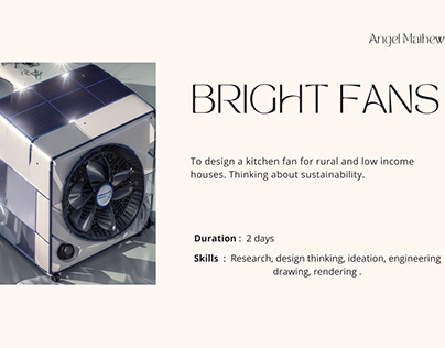 Bright Fans - Solar Powered Portable Fans