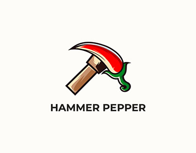 Hammer Pepper combain logo design