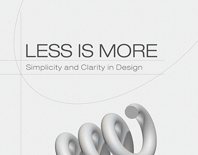 Less is More A4 Poster Design