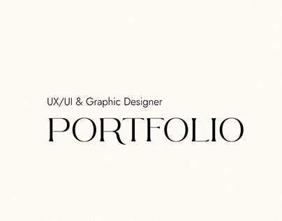 UX/UI & Graphic Designer Portfolio