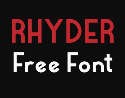 Rhyder (Free Font)