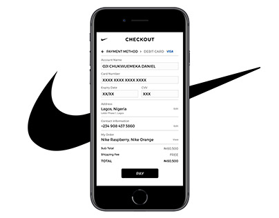 Nike Credit Card Checkout