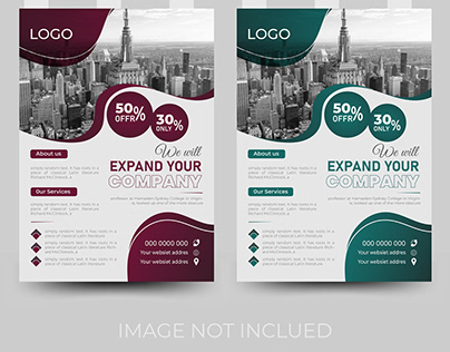 flyer design, annual report, poster, flyer in A4