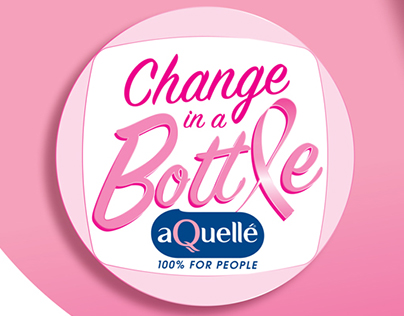 aQuellé Spring Water Breast Cancer Awareness Campaign