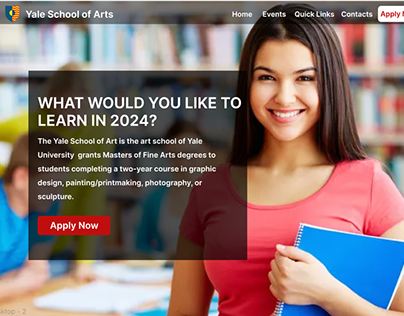 Redesign of Yale School of Arts Website