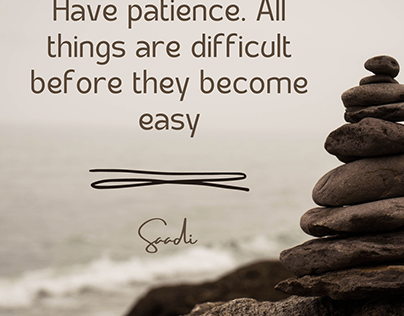 Motivational Quote About Patience Instagram Post