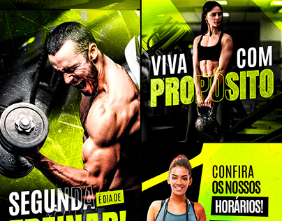 Project thumbnail - Social Media - Academia e Fitness - Projeto de Estudo