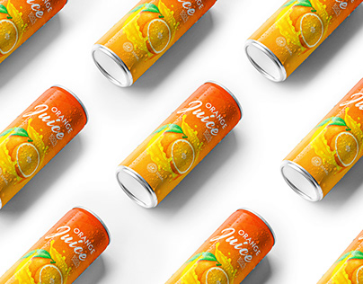 orange juice label design