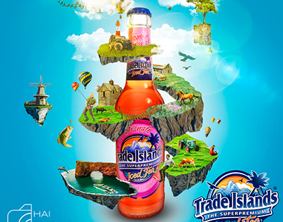 Trade island iced tea - Advertising Poster