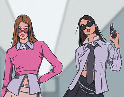 Secret Agent Girls / Illustration