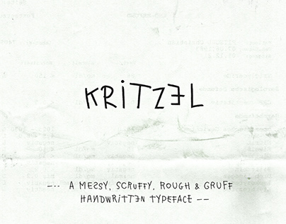 Kritzel – Handwritten Typeface