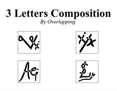 Letters Composition by Overlapping