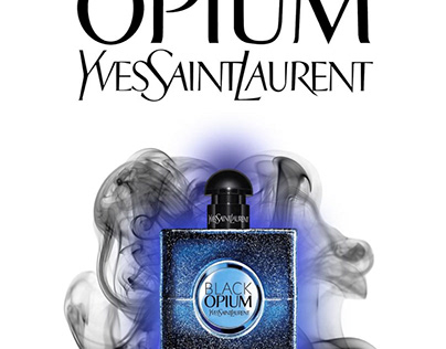 YvesSaintLaurent black opium visual