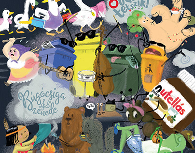 album cover for Búgócsiga Zenede (children's music)