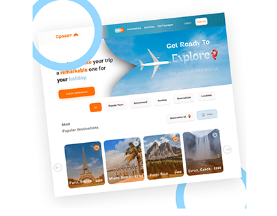 A travelog And tourist website concept