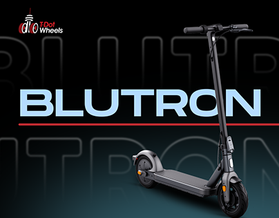 Tdot wheels Banner design for Blutron e-scooters brand