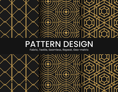 Geometric golden luxury pattern assemble