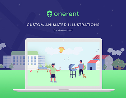 ONERENT - Set of Illustrations and Animations