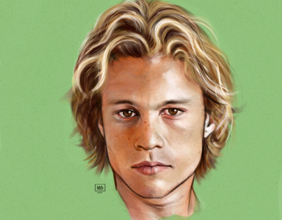 Heath Ledger digital portrait
