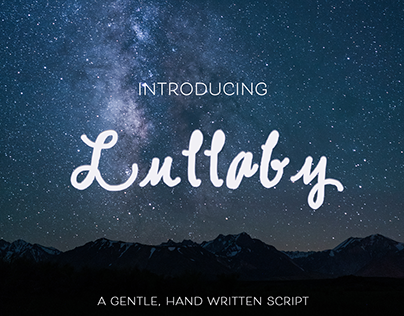 Lullaby - Hand Written Font