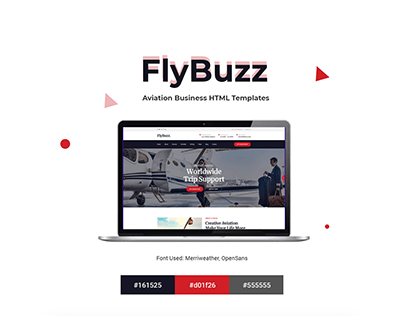 FlyBuzz - Aviation Business HTML Template