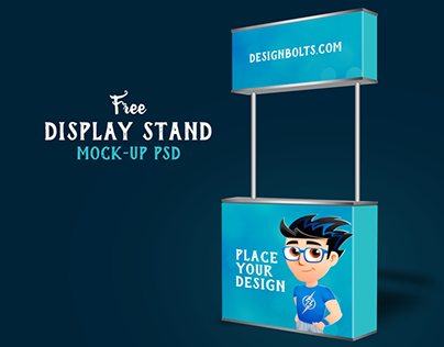 Free Display Stand Mock-up PSD